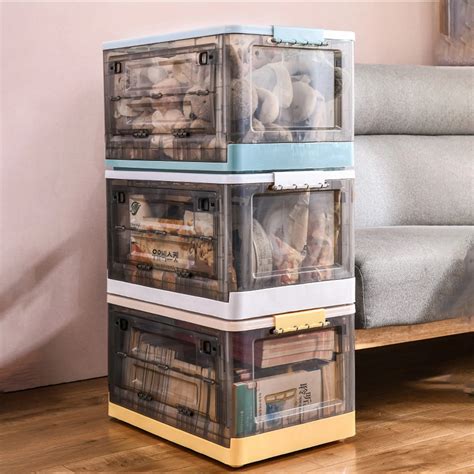 foldable storage box with wheels